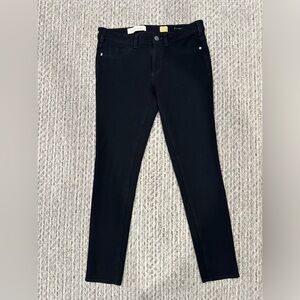 Anthropologie/Pilcro and the Letterpress black stretch ankle/cropped pants